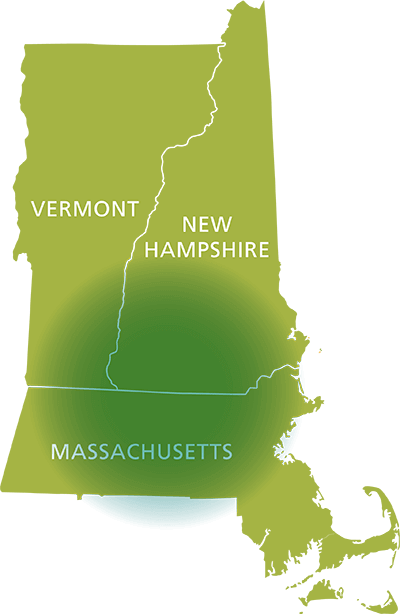 New Hampshire and Massachusetts